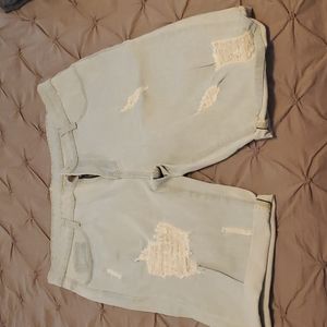 Shein Men’s Distressed Denim Shorts M New No Tags
